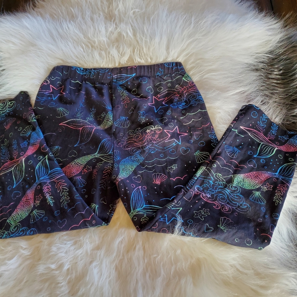 Girls capri mermaid leggings - Picture 3 of 5